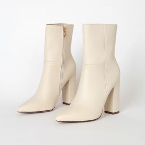 Lulu’s vegan leather booties